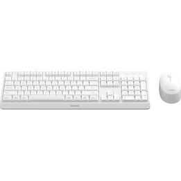 Philips SPT6307WL/16 Tastiera e mouse wireless combinati a basso profilo da 2,4 GHz Bianco