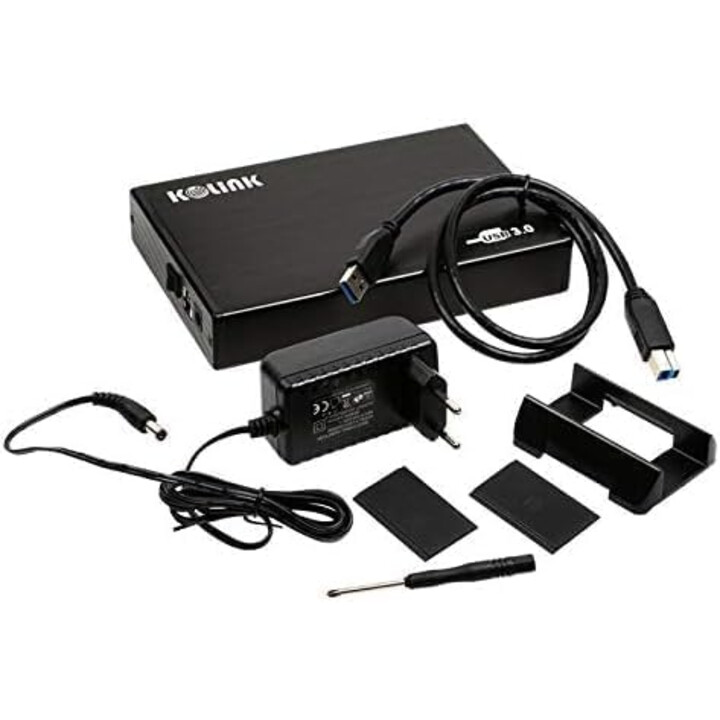 Kolink 3,5 polegadas USB 3.0 Preto - Estojo