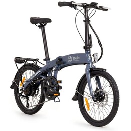 Youin You-Ride Barcelona, bicicletta elettrica urbana, batteria 36V 10Ah, grigio