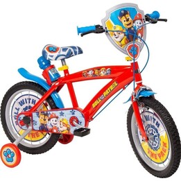 Toimsa Paw Patrol 16", Kids Bicycle, Chain Guard, Red