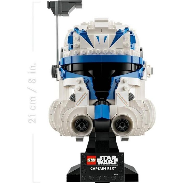 LEGO Star Wars Casco de Colección Captain Rex Blanco, Azul