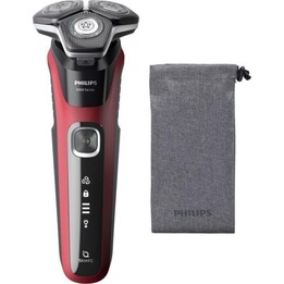 Philips SHAVER Serie 5000 S5883/10 Rasierer LED Rotation Nass&Trocken 60 min Schwarz Rot