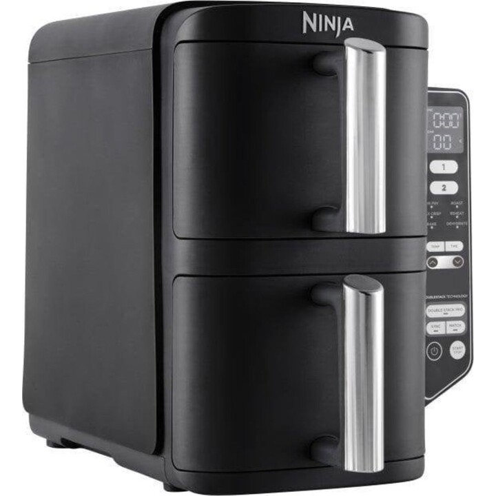 Ninja SL300EU 7.6L 2470W Air Fryer with Double Synchronizable Drawer and Multifunction