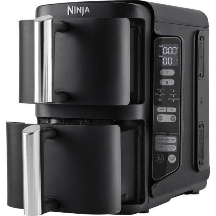 Ninja SL300EU 7.6L 2470W Air Fryer with Double Synchronizable Drawer and Multifunction