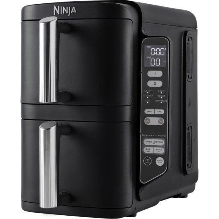 Ninja SL300EU 7.6L 2470W Air Fryer with Double Synchronizable Drawer and Multifunction