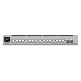 UniFi Switch Pro Max 16 USW-PRO-MAX-16 12x1GbE PoE+ 4x2.5GbE PoE++ 2x10G SFP+ 180W Layer 3 Etherlighting montage rack/mur/bureau