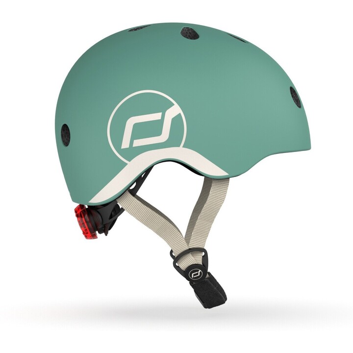 Scootandride XXS-S, Casco per bambini, 1-5 anni, Foresta