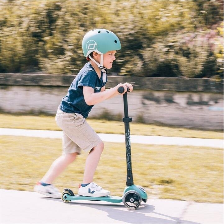 Scootandride XXS-S, Casco per bambini, 1-5 anni, Foresta