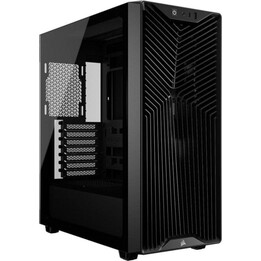 Corsair 3200D RS PC Tower ATX Case avec panneau latéral en verre trempé et 3 ventilateurs USB-C