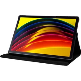 Cool Capa giratória em couro sintético liso preto para Lenovo Tab P11 Gen 1 11"