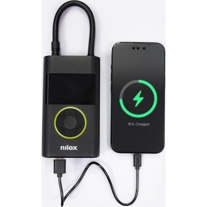 Nilox NXAIRPUMP, pompe à air électrique, portable, noir