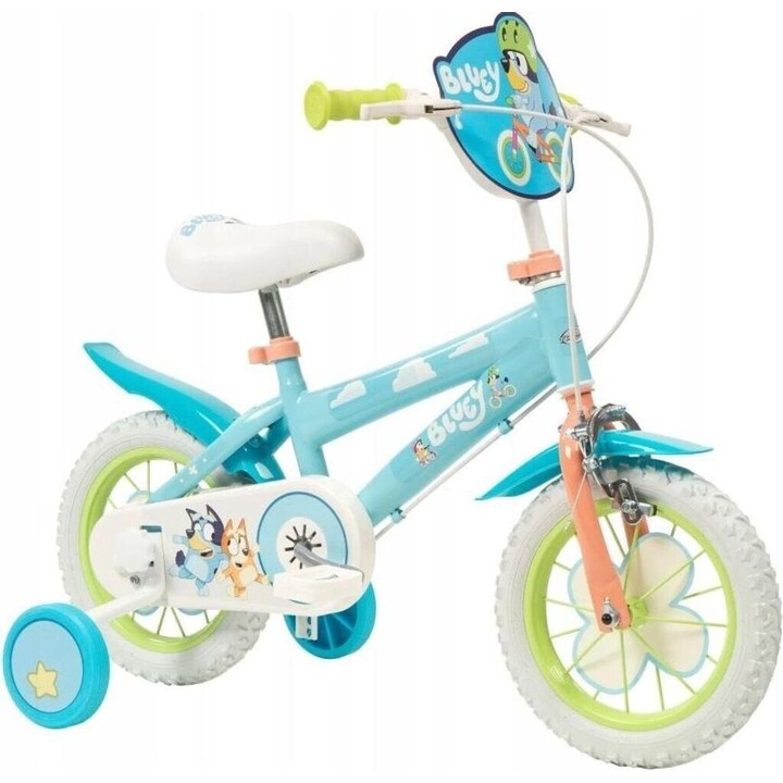 Toimsa Bluey bicicleta para crianças 12 polegadas azul/lima