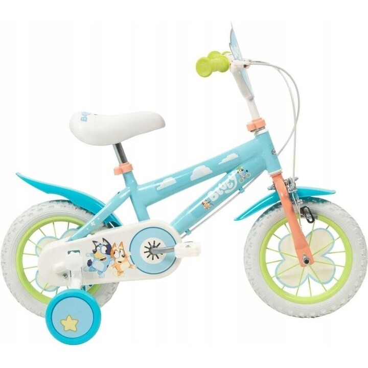 Toimsa Bluey bicicleta para crianças 12 polegadas azul/lima