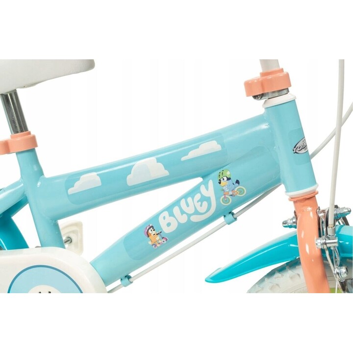 Toimsa Bluey bicicleta para crianças 12 polegadas azul/lima