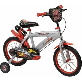 Huffy Disney Cars 24484W, Bicicletta per bambini, 14 pollici, rosso