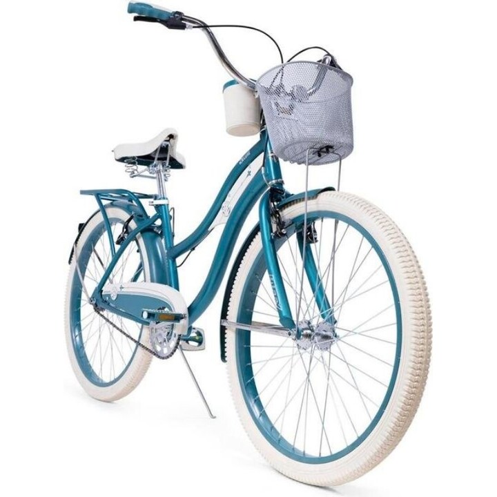 Huffy Deluxe Cruiser, Bicicleta Cruiser, 26 Polegadas, Esmeralda