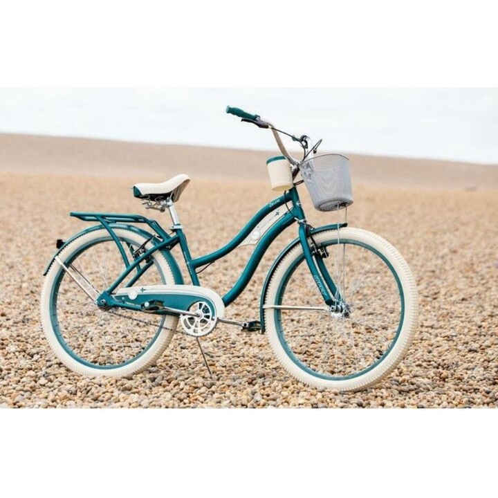 Huffy Deluxe Cruiser, Bicicleta Cruiser, 26 Polegadas, Esmeralda