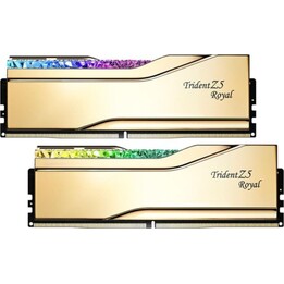 G.Skill Trident Z5 Royal F5-6000J2836G16GX2-TR5G 32GB 2x16GB DDR5 6000MHz CL28 RGB XMP Gold RAM Mémoire