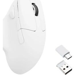 Keychron M7 Kabellose optische USB-Maus/Weiß M7-A3