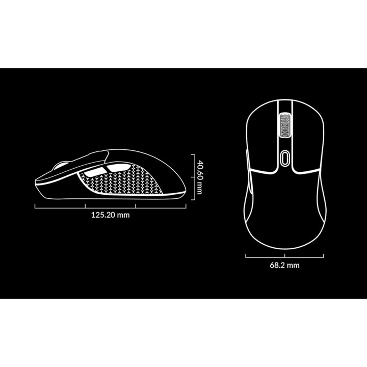 Keychron M3 Wireless Optical USB Mouse/Black M3-A71