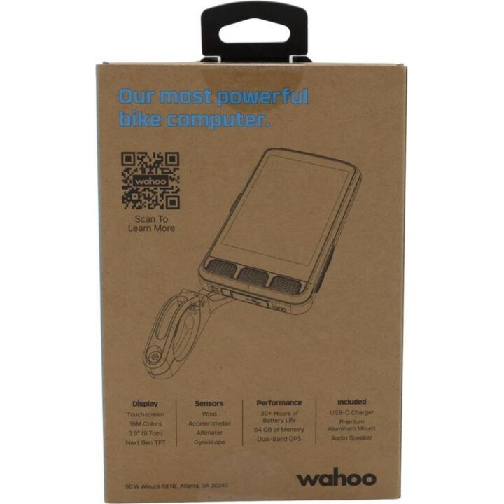 Wahoo ELEMNT ACE, Computador de bicicleta com GPS, Ecrã tátil, Preto
