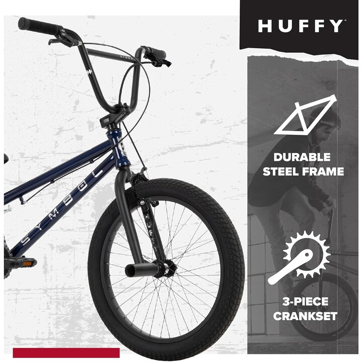 Huffy Symbol Freestyle, Bicicleta BMX, 20 Polegadas, Azul Abys