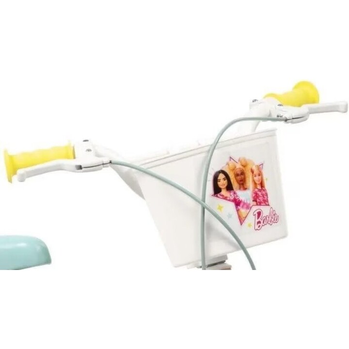Toimsa Barbie 1265 Bicicleta para crianças 12 polegadas Rosa Branco