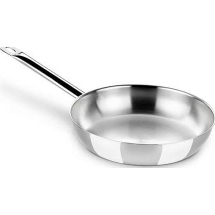 BRA Padella professionale A121613 26 cm in acciaio inox a induzione completa Manico ergonomico