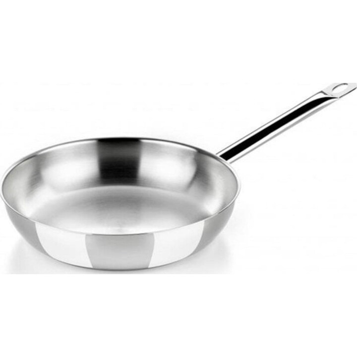 BRA Padella professionale A121613 26 cm in acciaio inox a induzione completa Manico ergonomico