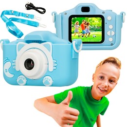 Extralink Kids H27 Single Digital Camera Blue, 1080p 30fps, 2.0" Screen