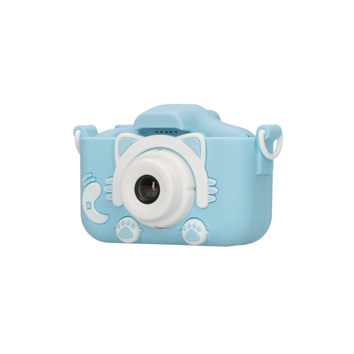 Caméra numérique Extralink Kids H27 bleue, 1080p 30 ips, écran 2 pouces