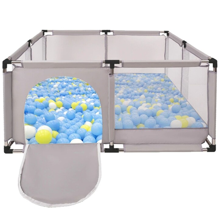 Extralink Kids Parque Infantil, Piscina Seco para Ninos, Plegable 126x126cm Banera de Pelotas K-458