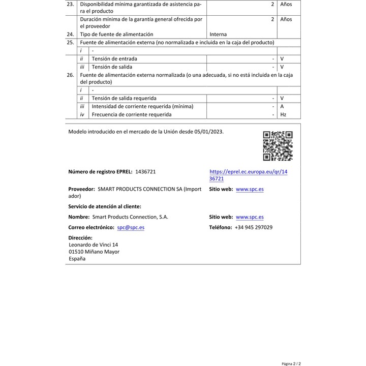 Monitor SPC SMART MONITOR 900027N 27" VA Full HD Android TV Wi-Fi Speakers