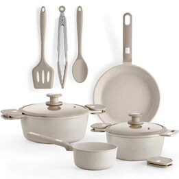 Conjunto de panelas Monix Denmark / Panela Ø16cm / Frigideira Ø24cm / Caçarolas Ø20 - 24cm / Alumínio fundido / Adequado para in