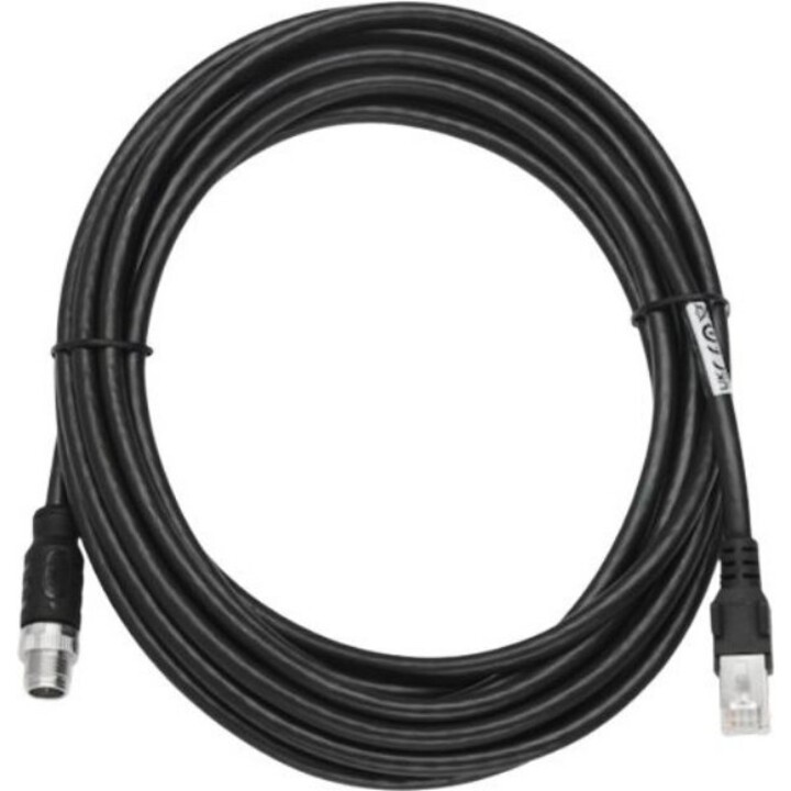 Zebra CBL-ENT01501-M1200 Ethernet-Kabel 15m X-codiert M12 auf RJ45 Cat6 Schwarz Flex