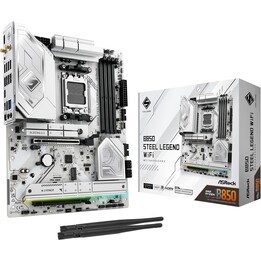 ASRock B850 Rock WiFi 7 AM5 ATX DDR5-8000+ PCIe5.0x16 2.5G LAN WiFi7 BT HDMI Gris