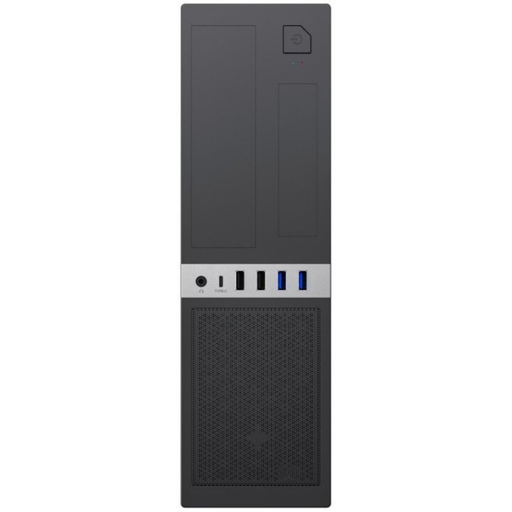 Sohoo S503SC Caja de sobremesa Micro-ATX con 300W 80+ Platinum TFX PSU sin herramientas 356x102x338mm
