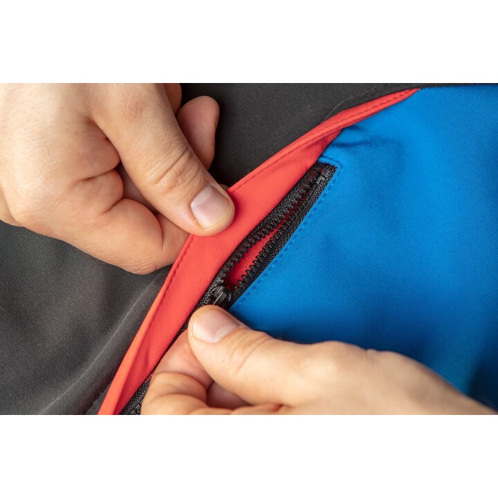 Neo Tools, HD+, High Density Softshell Jacket, Größe M, Schwarz/Blau/Rot