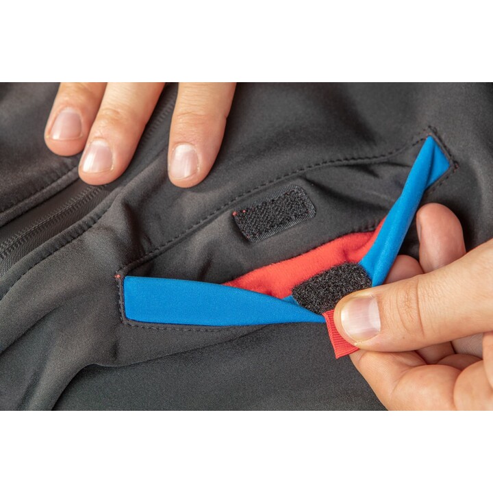 Neo Tools, HD+, High Density Softshell Jacket, Größe M, Schwarz/Blau/Rot
