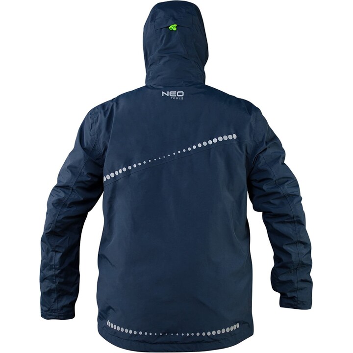 Neo Tools, 81-572-XXXL, Professionelle Arbeitsjacke, Größe XXXL, Weiß/Grau