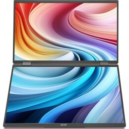 Acer PD3 Dual Foldable Portable Monitor with Touch Function | PD163QT | Black