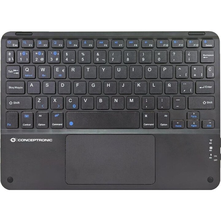 Teclado tátil Bluetooth de 10 polegadas da Conceptronic, QWERTY espanhol