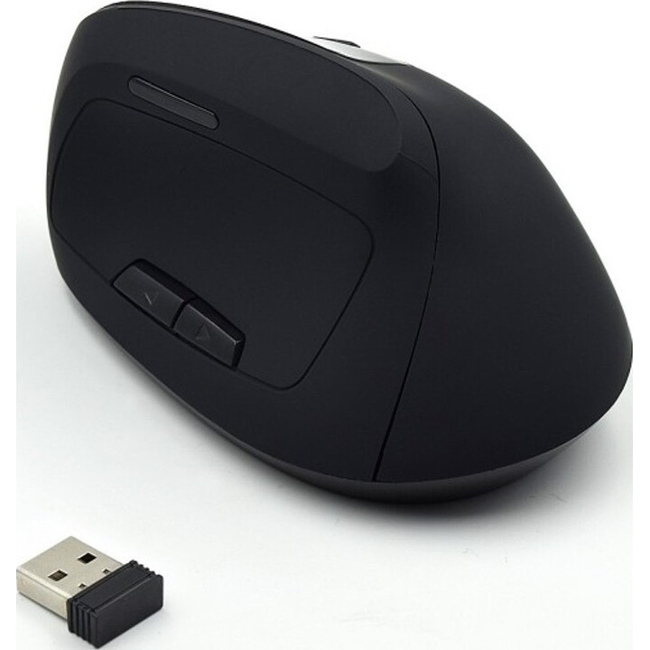 Ewent Ergonomic Vertical Wireless Mouse 1600dpi Black