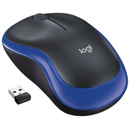 Logitech M185 Wireless Mouse Negro y azul
