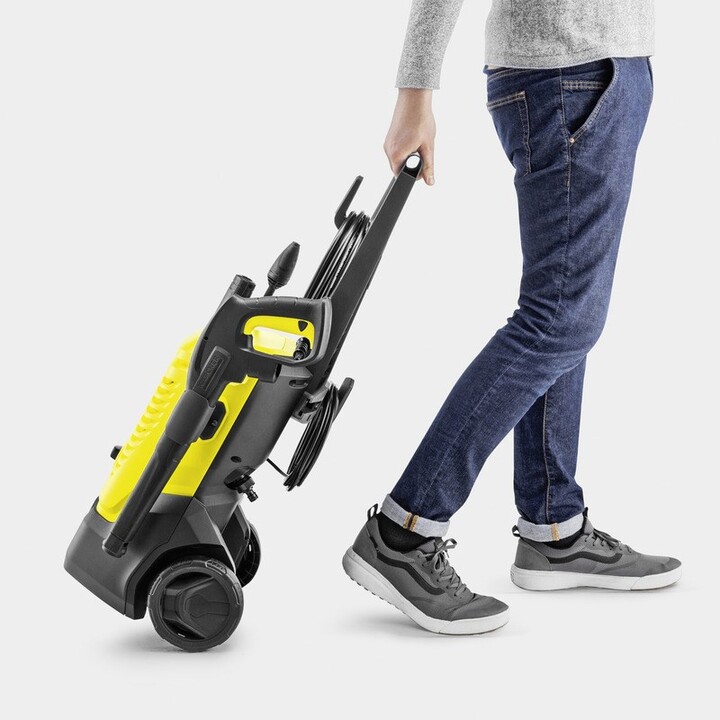 Kärcher K 4 WCM Limpiadora de alta presión o Hidrolimpiadora Vertical Eléctrico 420 l/h 1800 W Negro, Amarillo