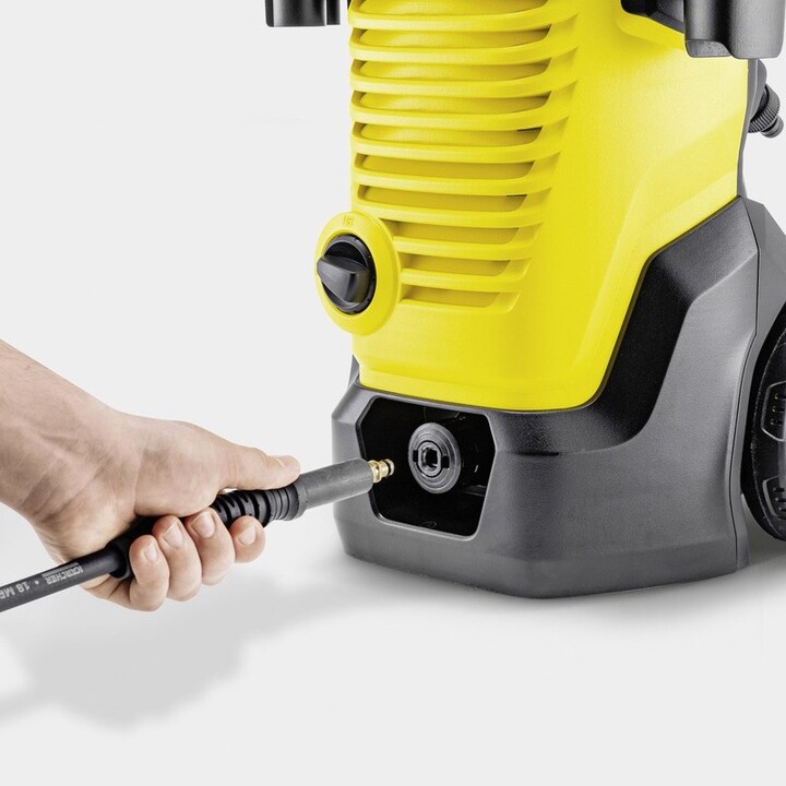 Kärcher K 4 WCM Limpiadora de alta presión o Hidrolimpiadora Vertical Eléctrico 420 l/h 1800 W Negro, Amarillo