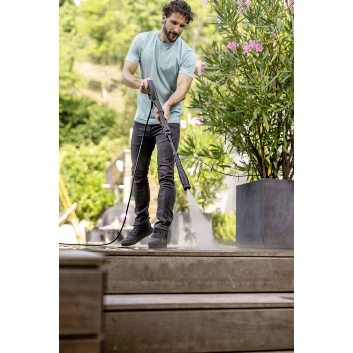 Kärcher K 4 WCM Limpiadora de alta presión o Hidrolimpiadora Vertical Eléctrico 420 l/h 1800 W Negro, Amarillo