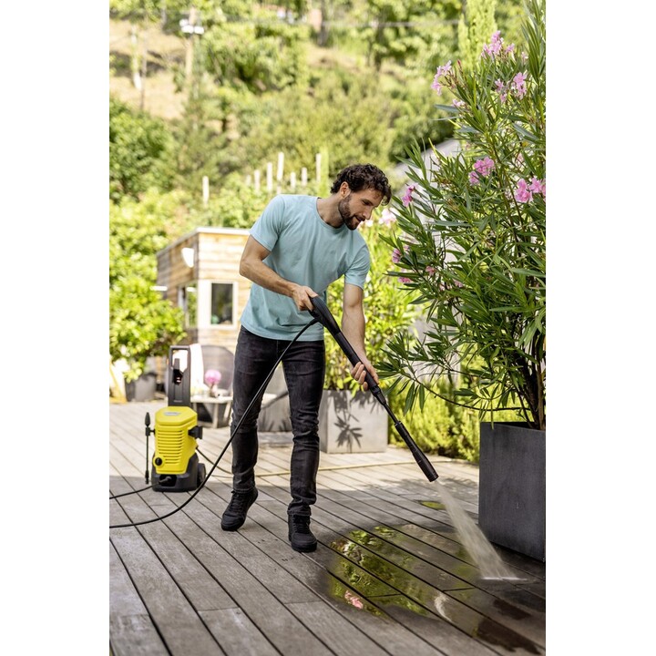Kärcher K 4 WCM Limpiadora de alta presión o Hidrolimpiadora Vertical Eléctrico 420 l/h 1800 W Negro, Amarillo