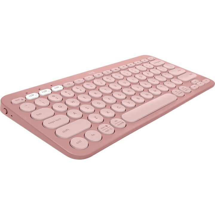Logitech K380S Pebble Keys Bluetooth Rosa