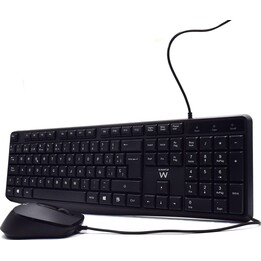 Tastiera e mouse Ewent EW3006 neri